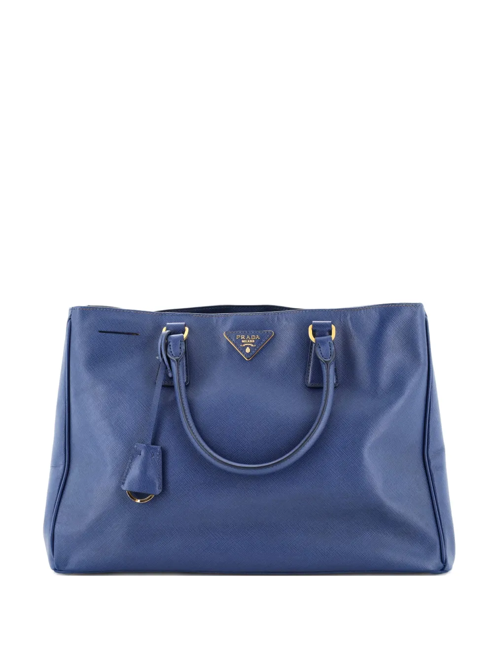 Prada Pre-Owned Double Zip Lux Saffiano Leather Large tote bag - Blu