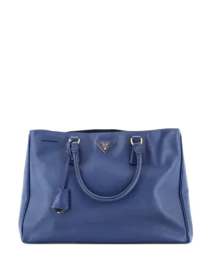 Prada Pre-Owned バイカラーダブルジップ サフィアーノレザー
