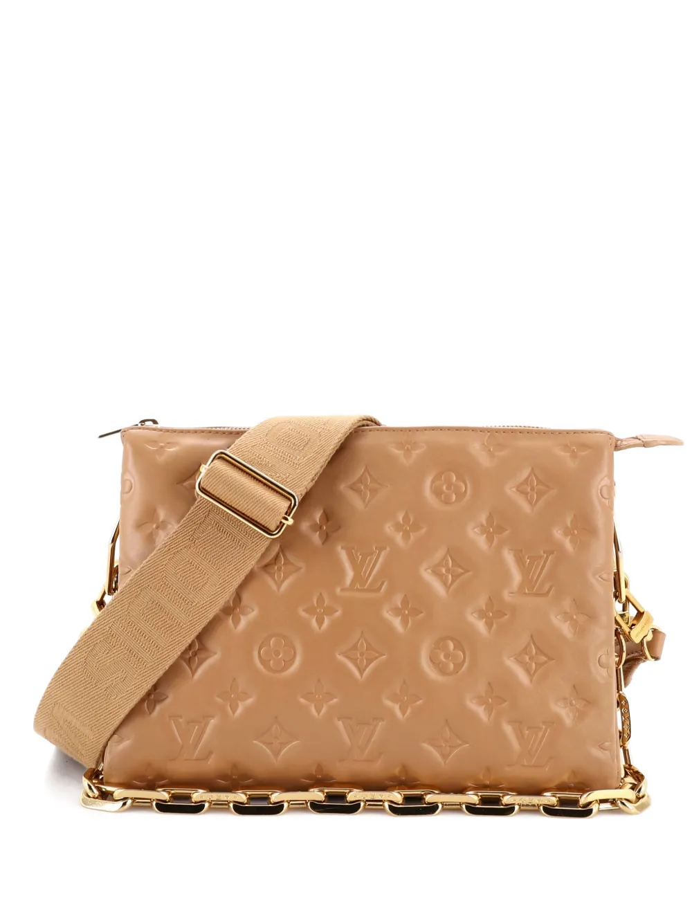 Louis Vuitton Pre-Owned Coussin Bag Monogram Embossed Lambskin PM crossbody bag - Brown