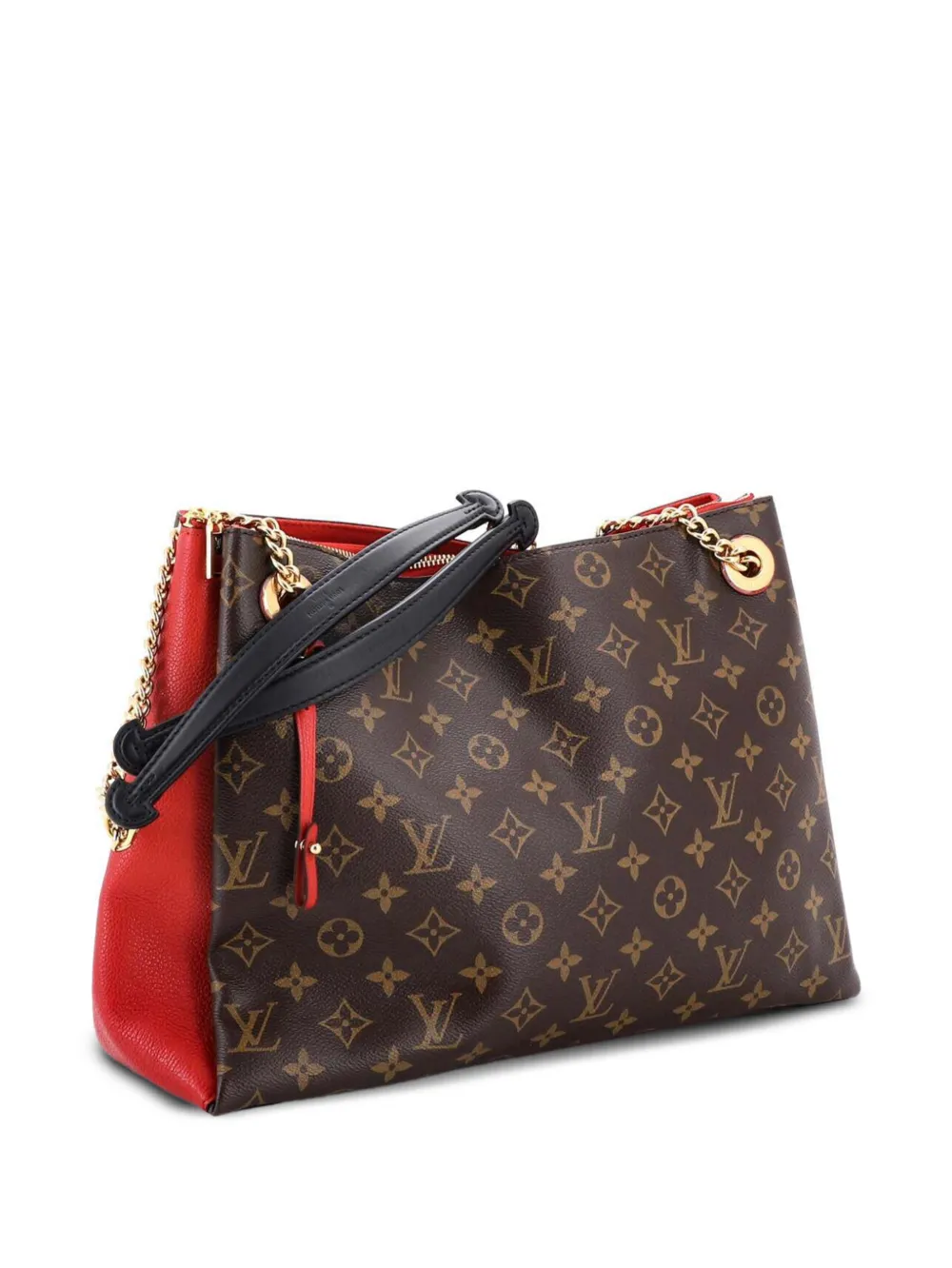 Louis Vuitton Pre-Owned Surene Handbag Monogram Canvas with Leather MM shoulder bag - Marrone