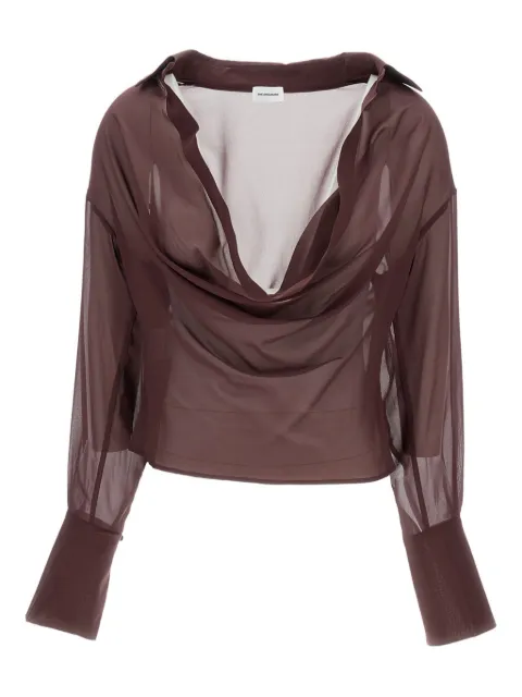 THE ANDAMANE Viola draped-effect blouse