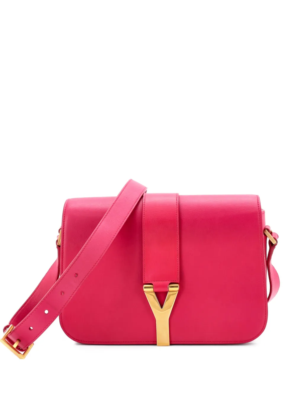 Saint Laurent Pre-Owned Chyc Flap Bag Leather Medium crossbody bag - Rosa