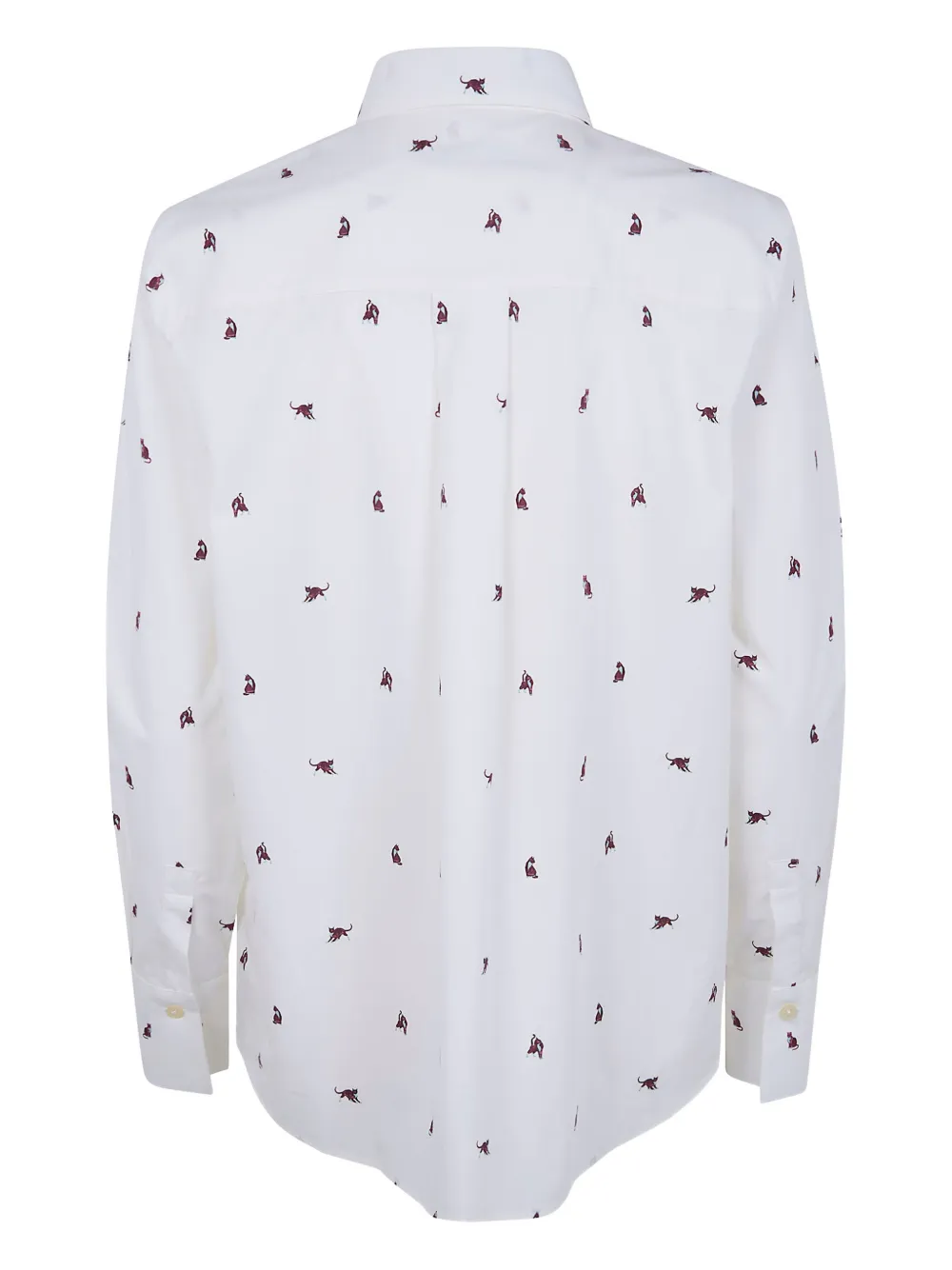 Paul Smith blouse met kattenprint - Wit