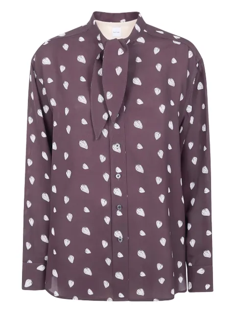 Paul Smith strawberry-print tie shirt