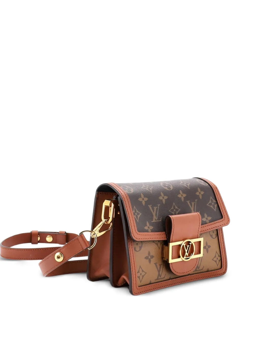 Louis Vuitton Pre-Owned Mini Dauphine Schultertasche mit Monogramm - Braun