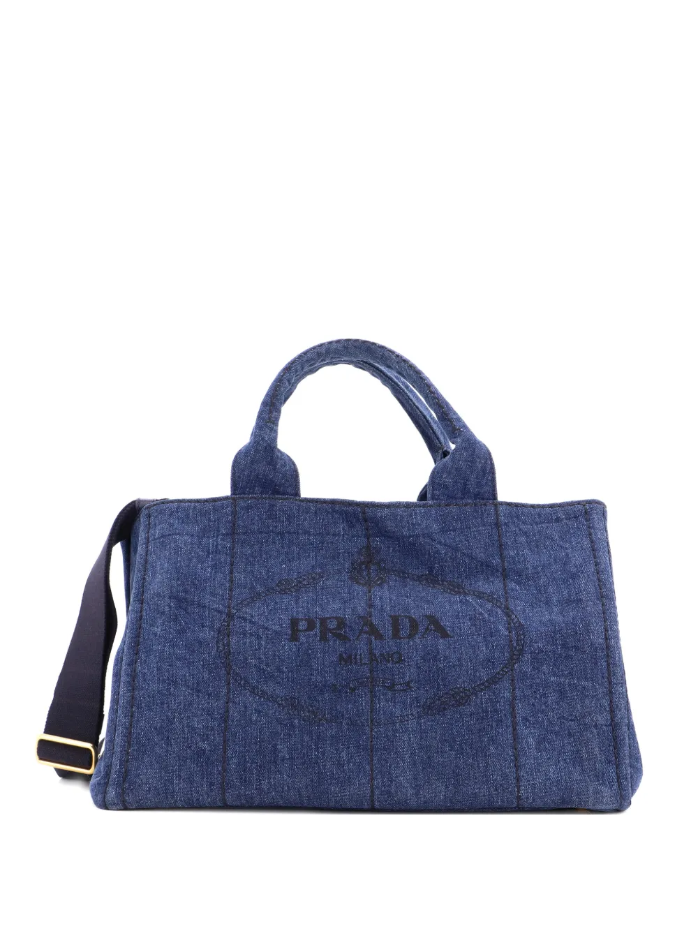 Prada Pre-Owned Canapa Convertible Denim Medium tote bag - Blu