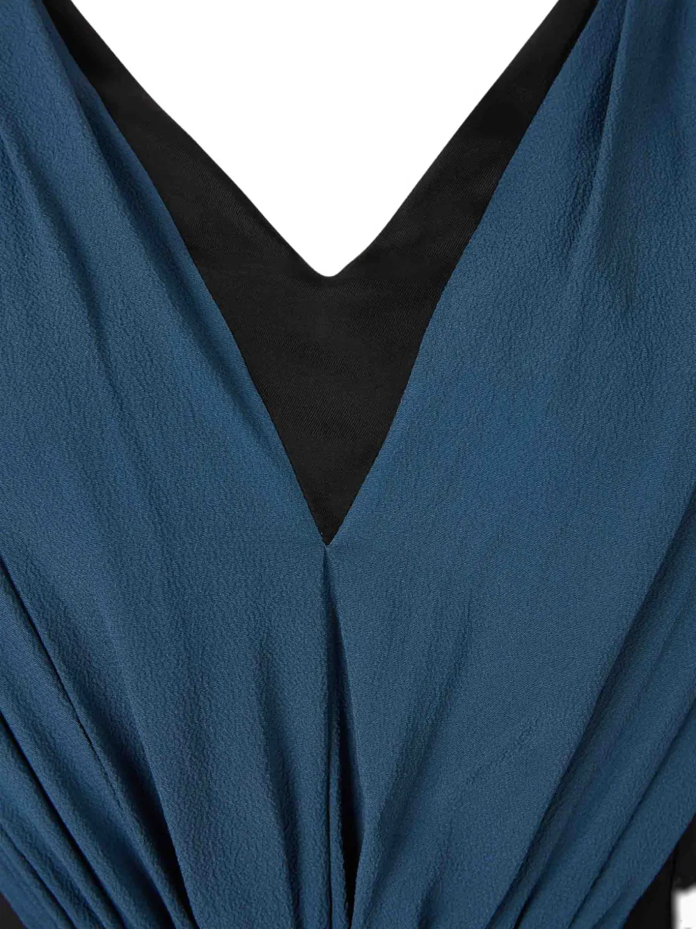  Marni V-neck Side-zip Blouse - Blue 