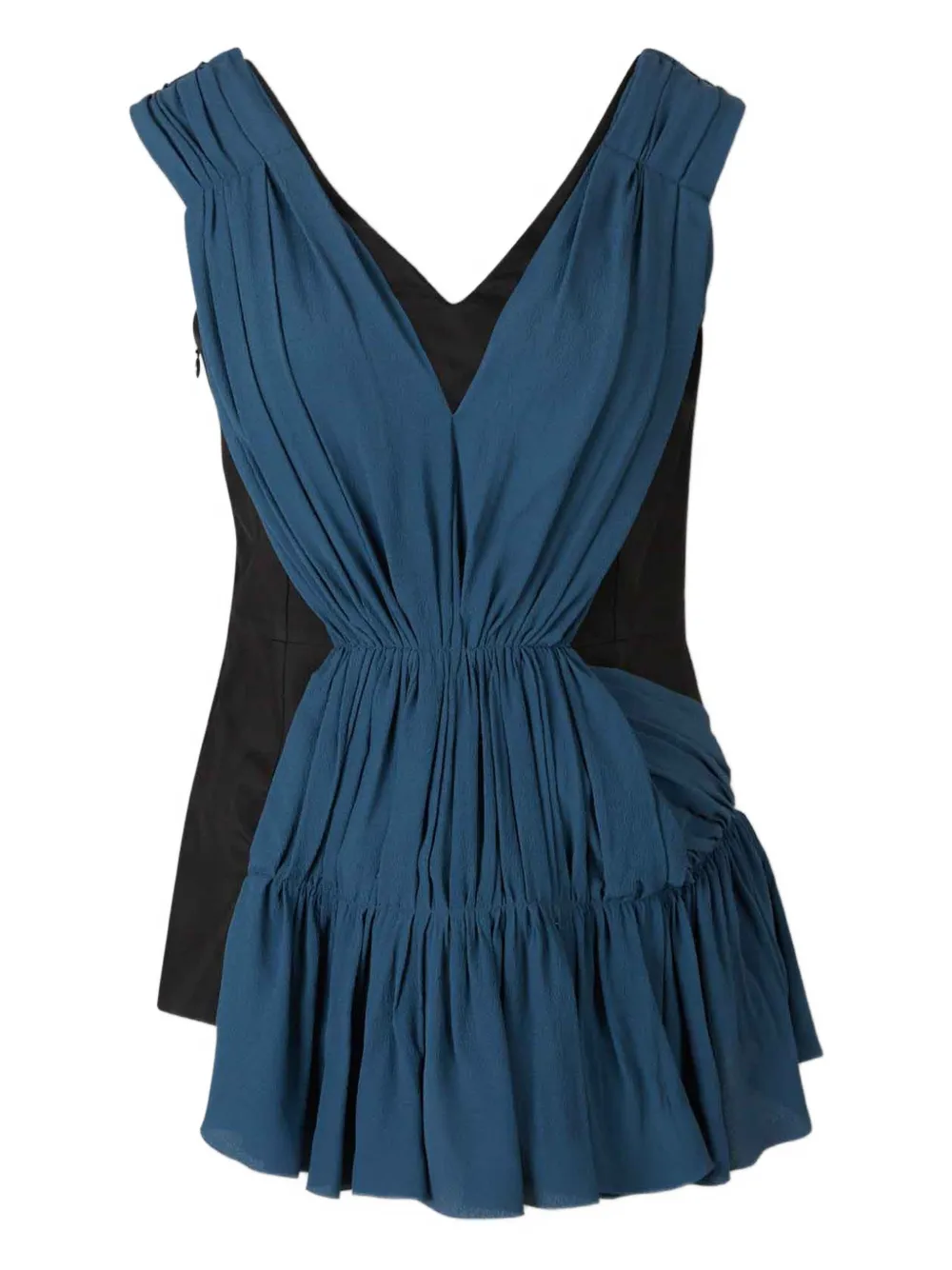 Marni V-neck side-zip blouse - Blu