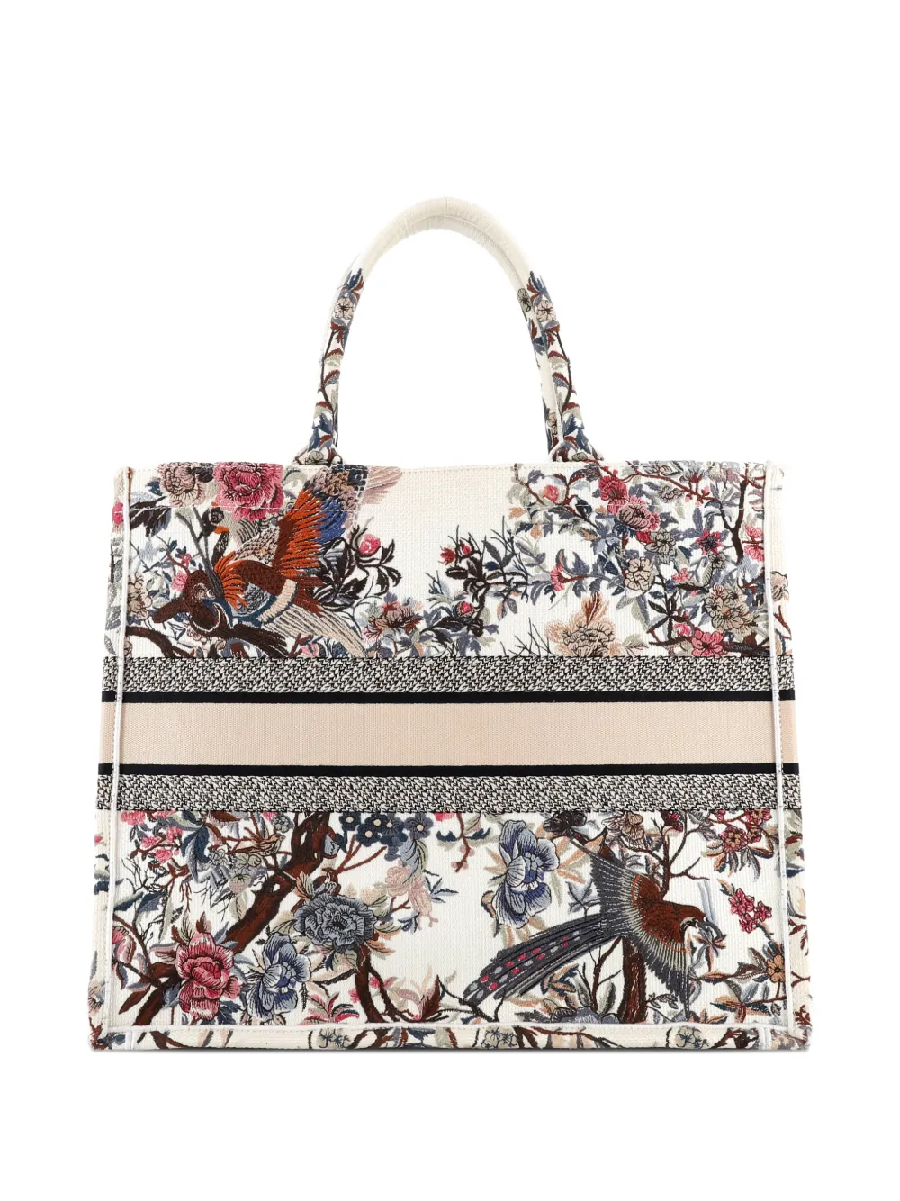 Christian Dior Pre-Owned Book Embroidered Canvas Large tote bag | Pre-Owned | Image 2