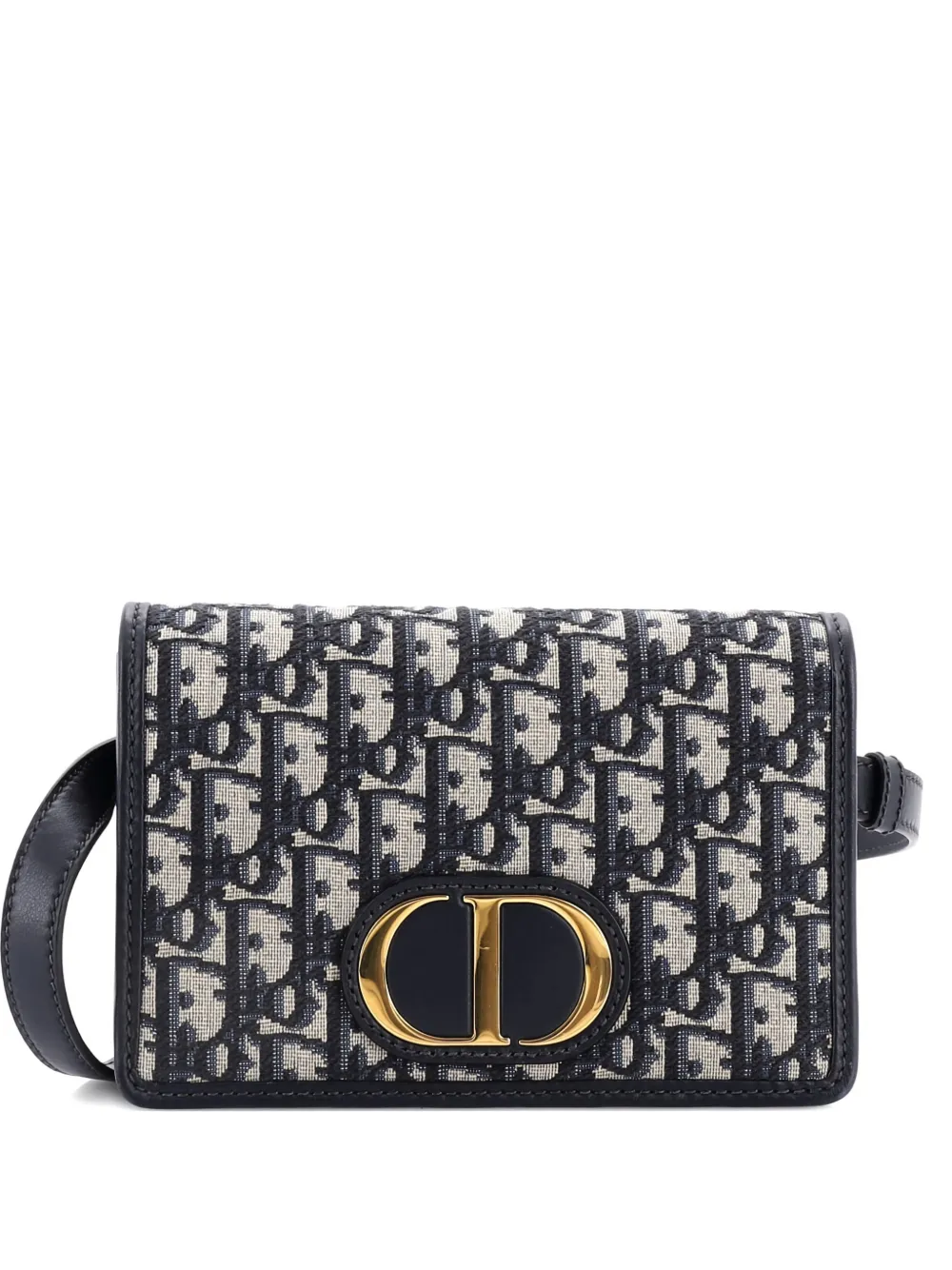 Christian Dior Pre-Owned 30 Montaigne 2-in-1 Pouch Oblique Canvas crossbody bag - Blu