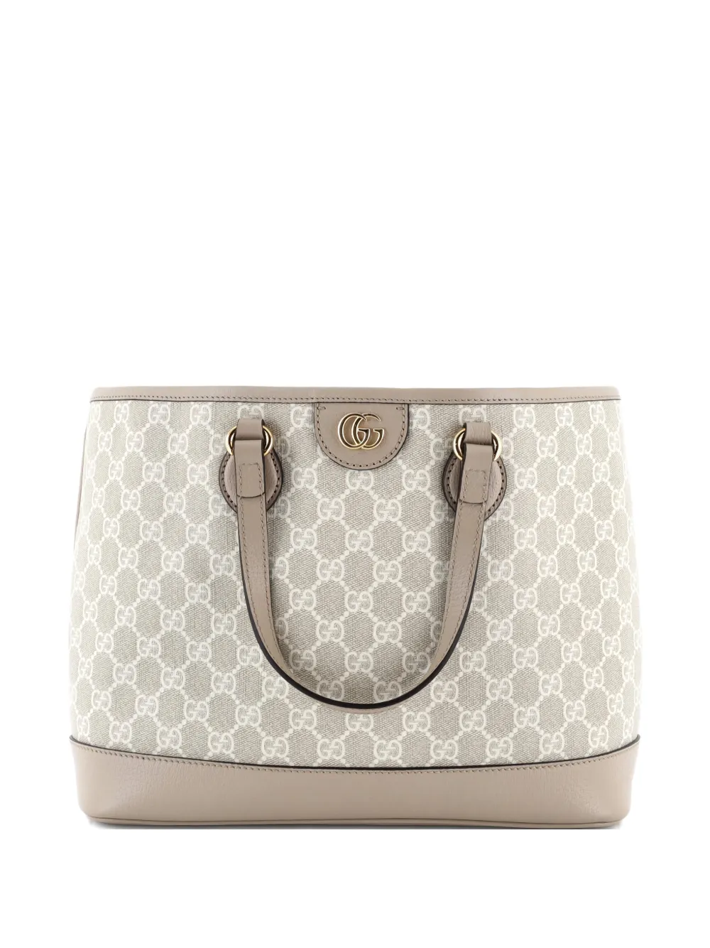 Gucci Pre-Owned Ophidia Top Handle Shopping GG Coated Canvas and Leather Small tote bag - Toni neutri