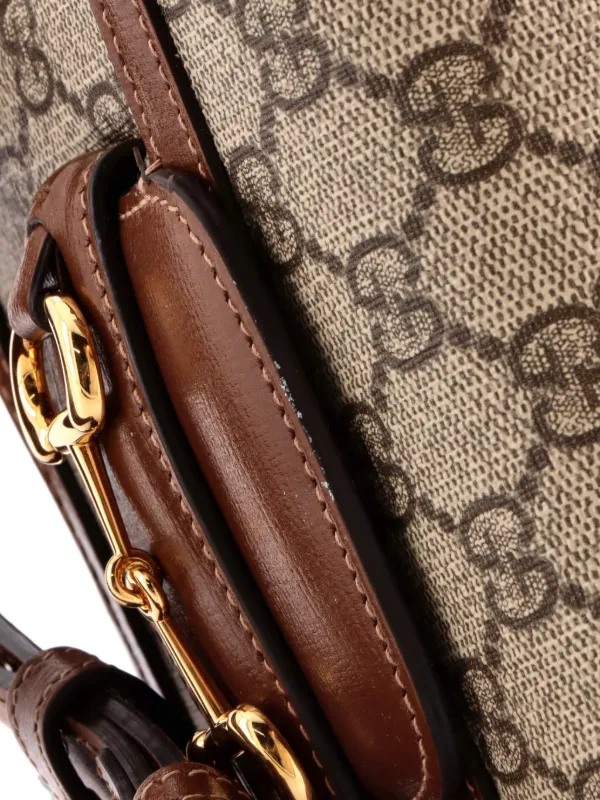 GUCCI（グッチ） ホースビット・ウエストバッグ　ブラウン GUCCI 【ベルト無し・バッグのみ】 斜め掛けショルダーバッグ 1955 ホースビット バッグ