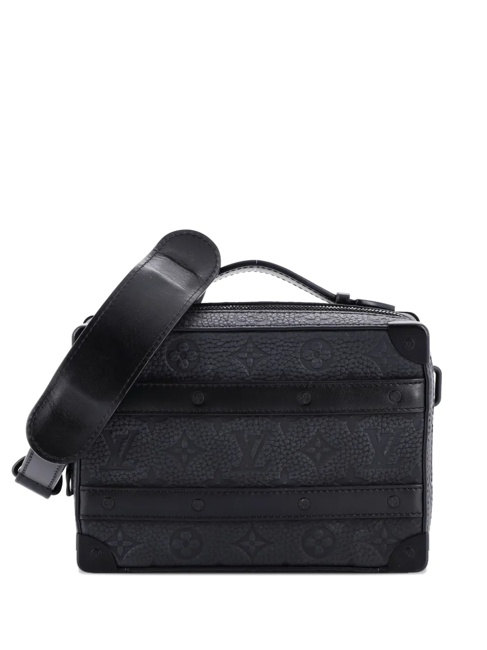 Louis Vuitton Pre-Owned Handle Soft Trunk Bag Monogram Taurillon Leather crossbody bag - Nero