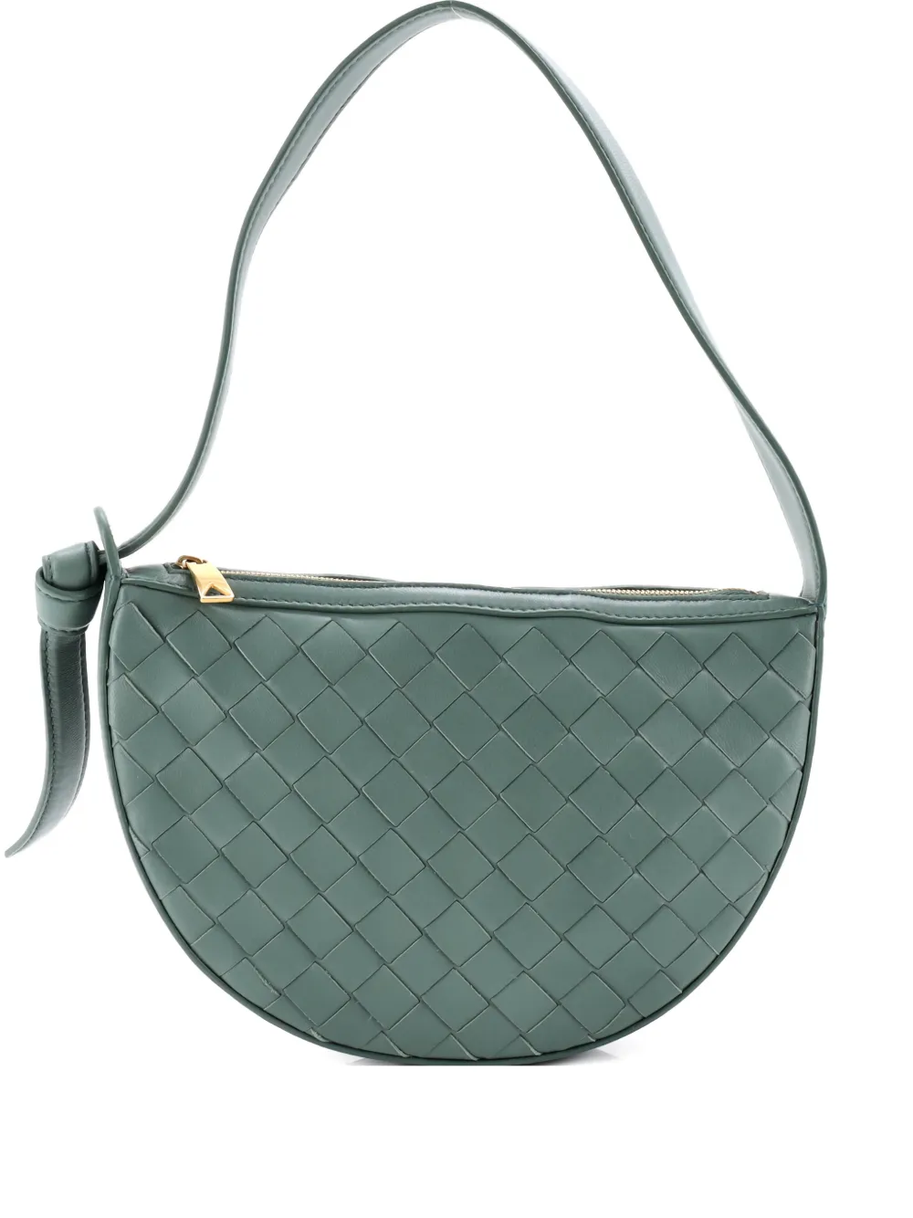 Bottega Veneta Pre-Owned Sunrise Intrecciato Leather Mini shoulder bag - Verde