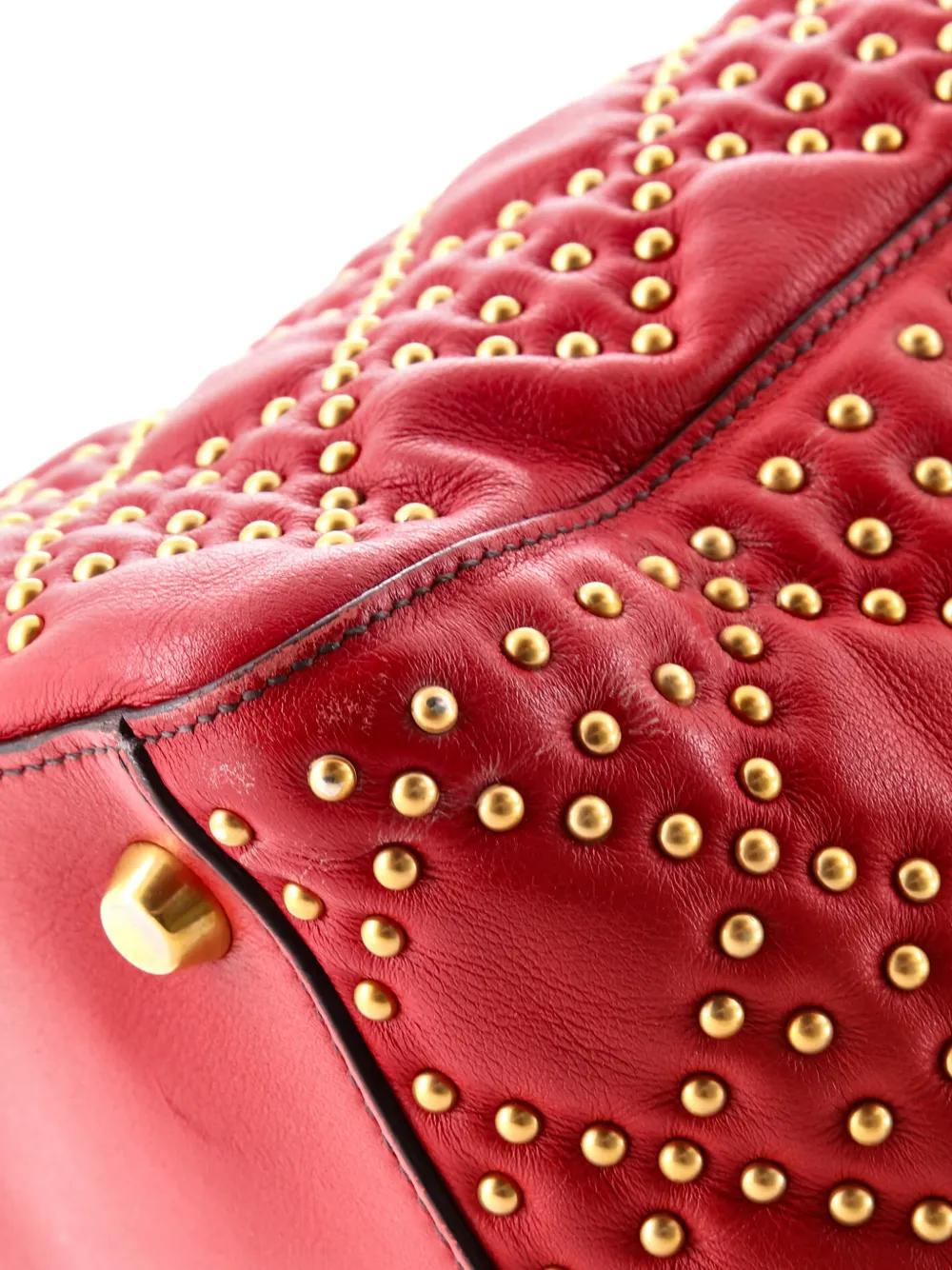 Supple Lady Dior Bag Cannage Studded Lambskin Medium Satchel