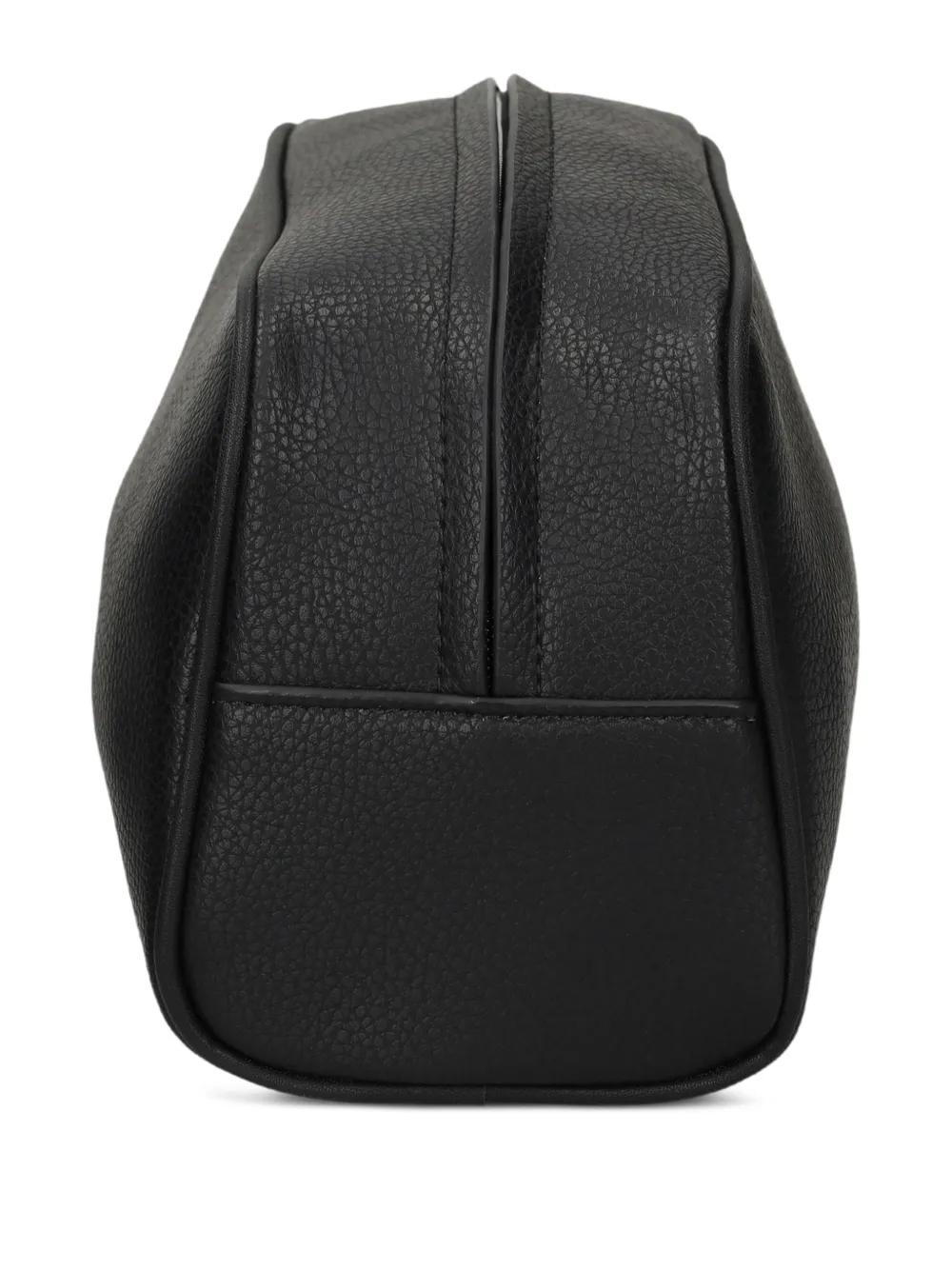 textured handle-strap wash bag