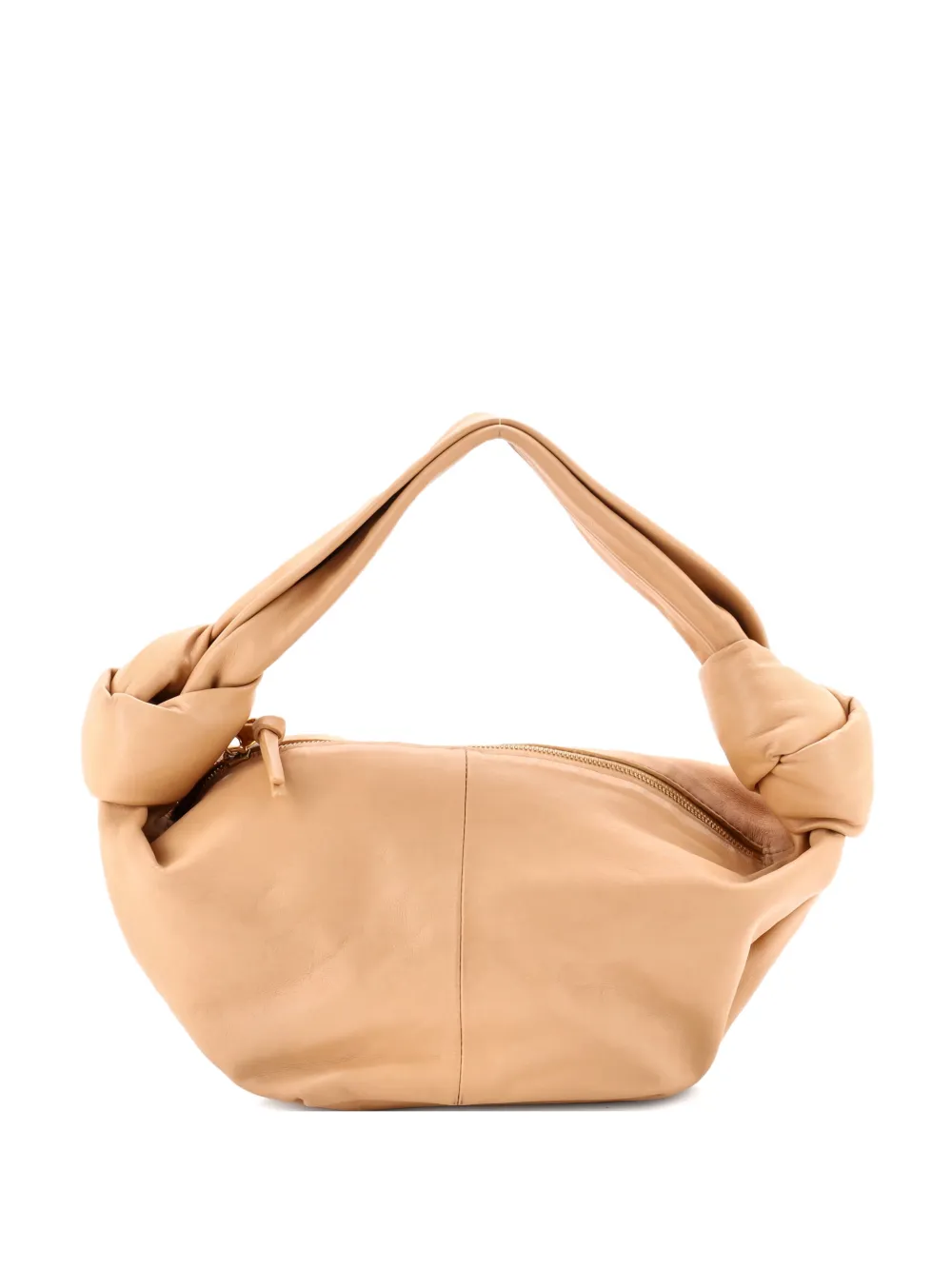 Bottega Veneta Pre-Owned Double Knot Leather Mini hobo bag - Nude