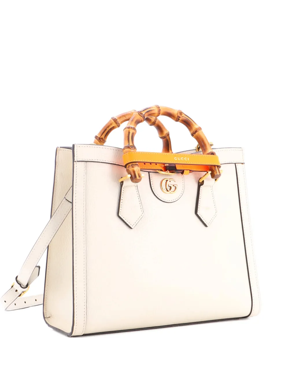 Gucci Pre-Owned Diana NM Bamboo Handle Leather Small tote bag - Toni neutri