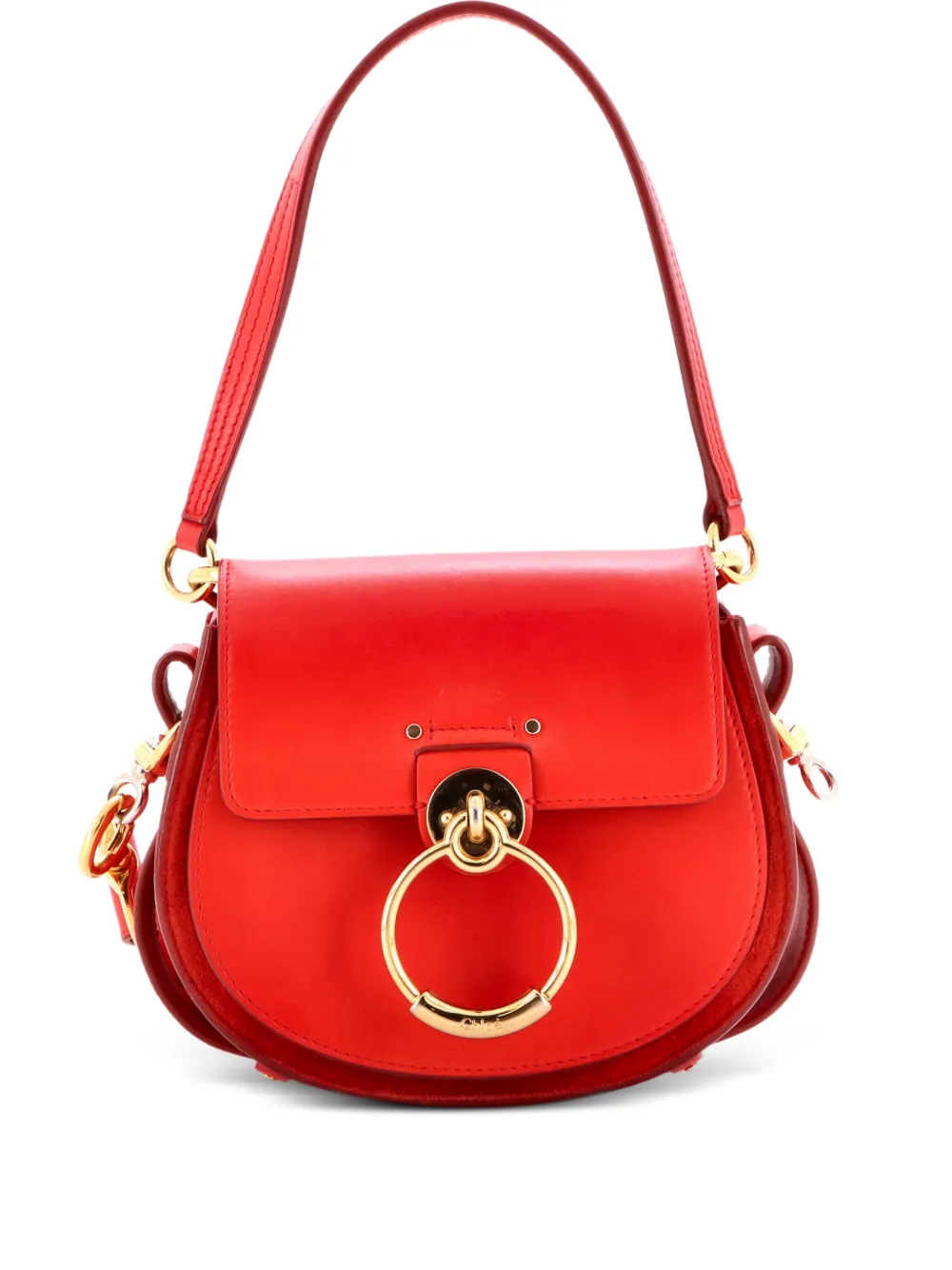 Chloé Pre-Owned Tess Bag Leather Small shoulder bag | Red | Image 1