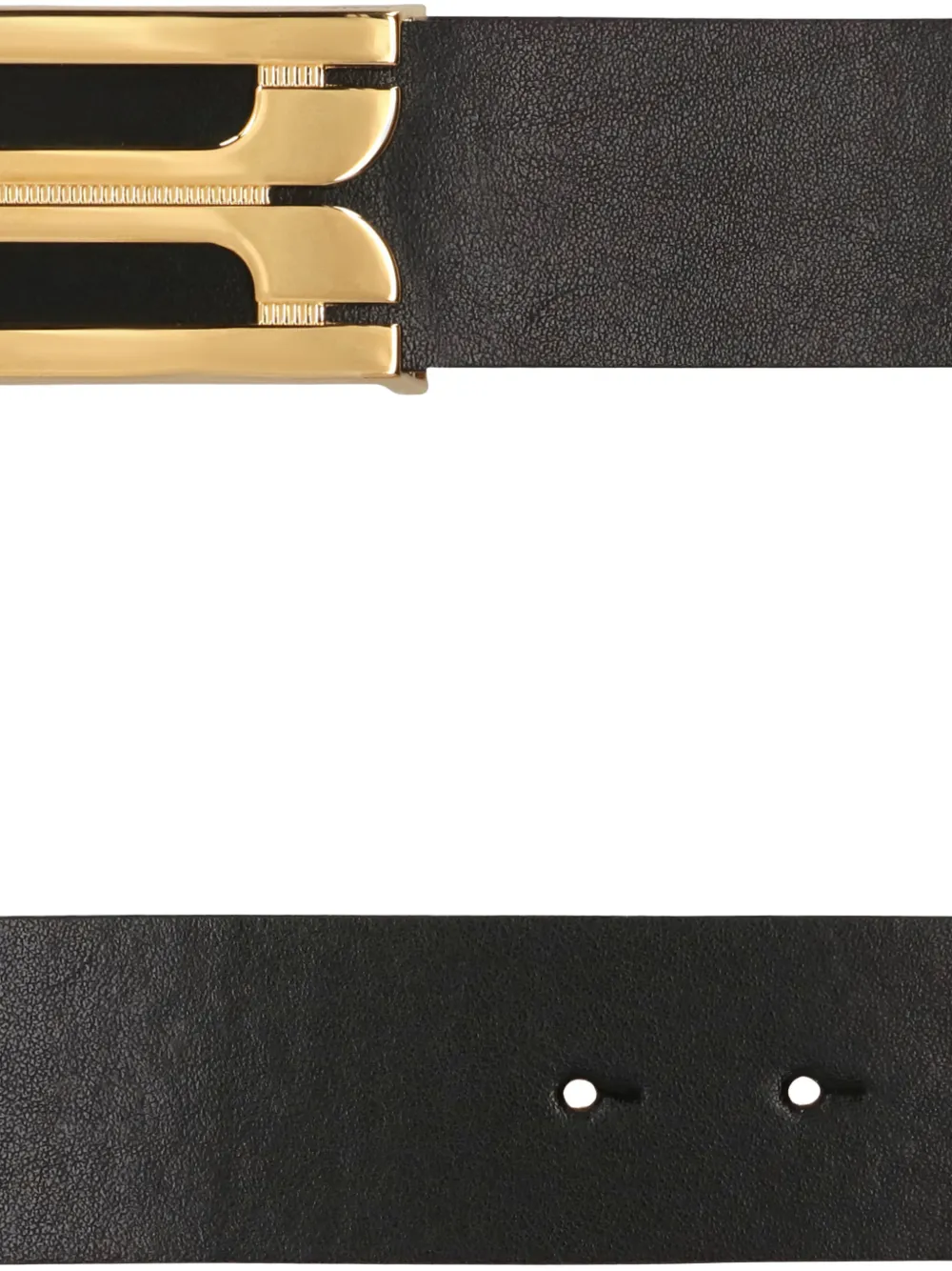  Victoria Beckham Logo-buckle Leather Belt - Black 