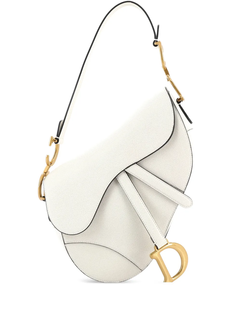 Christian Dior Pre-Owned Saddle Handbag Leather Medium shoulder bag - Toni neutri