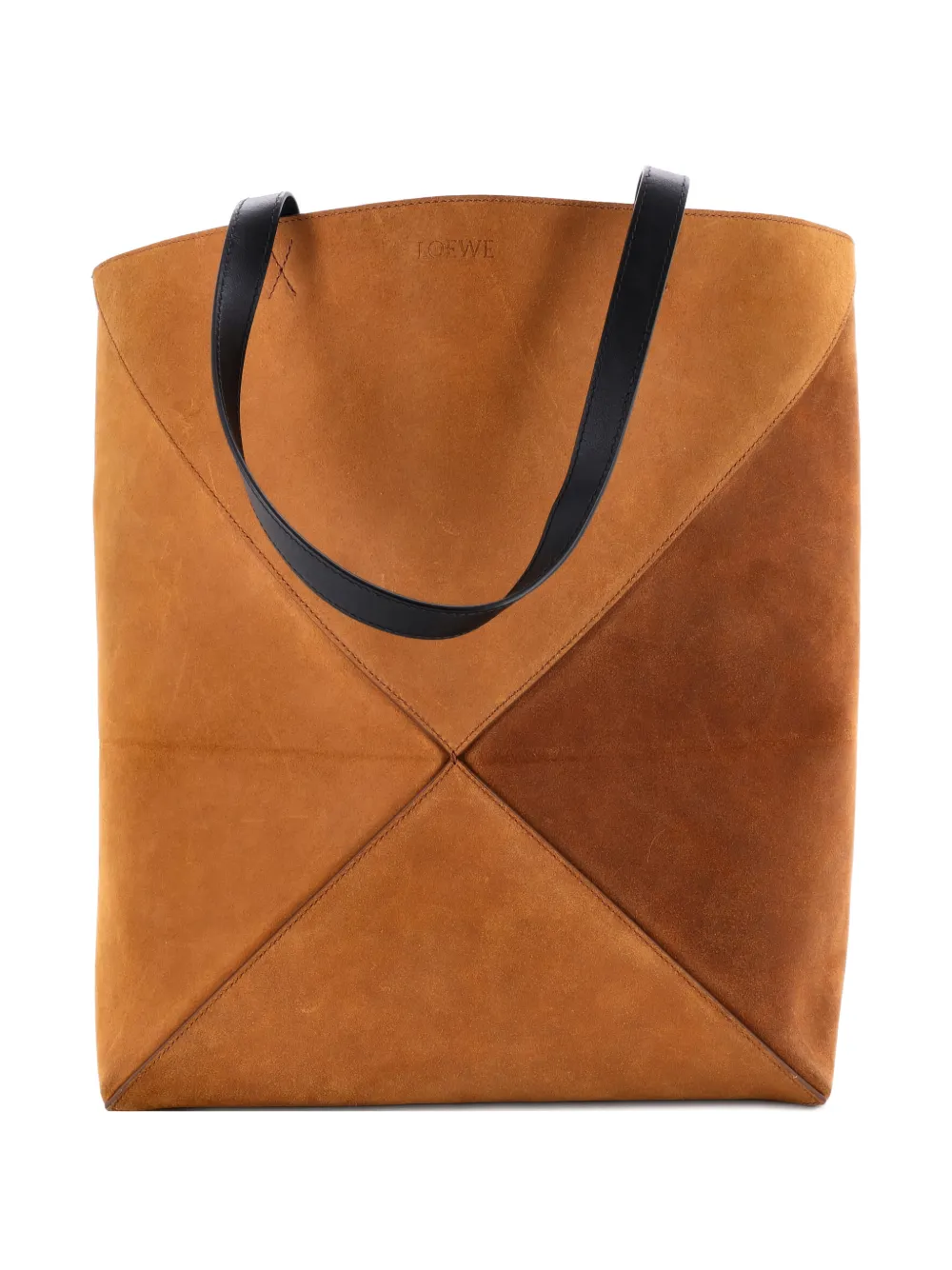 Loewe Pre-Owned Puzzle Fold Suede Large tote bag | Pre-Owned | Image 2