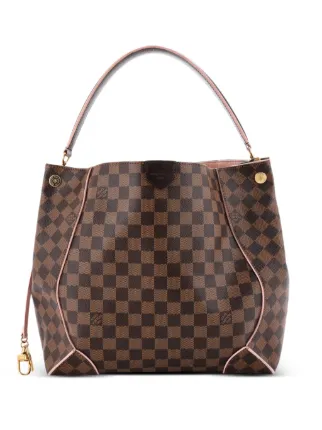 Louis Vuitton Pre-Owned カイサ ダミエ ウィズ レザーホーボーバッグ