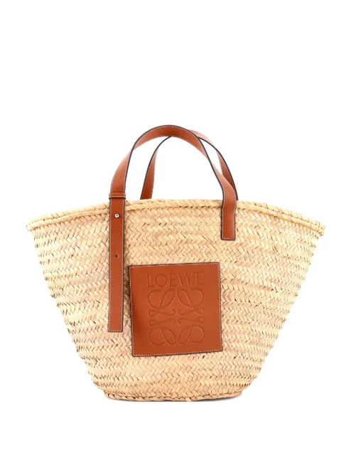 Loewe Pre-Owned Basket Tote Raffia Large bucket bag