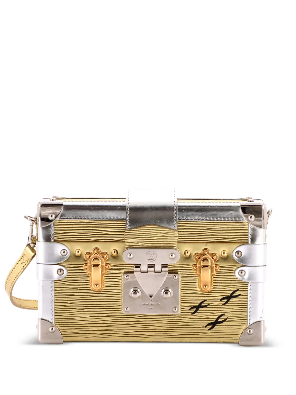 Louis Vuitton Pre-Owned Petite Malle Handbag Epi Leather clutch bag - Oro