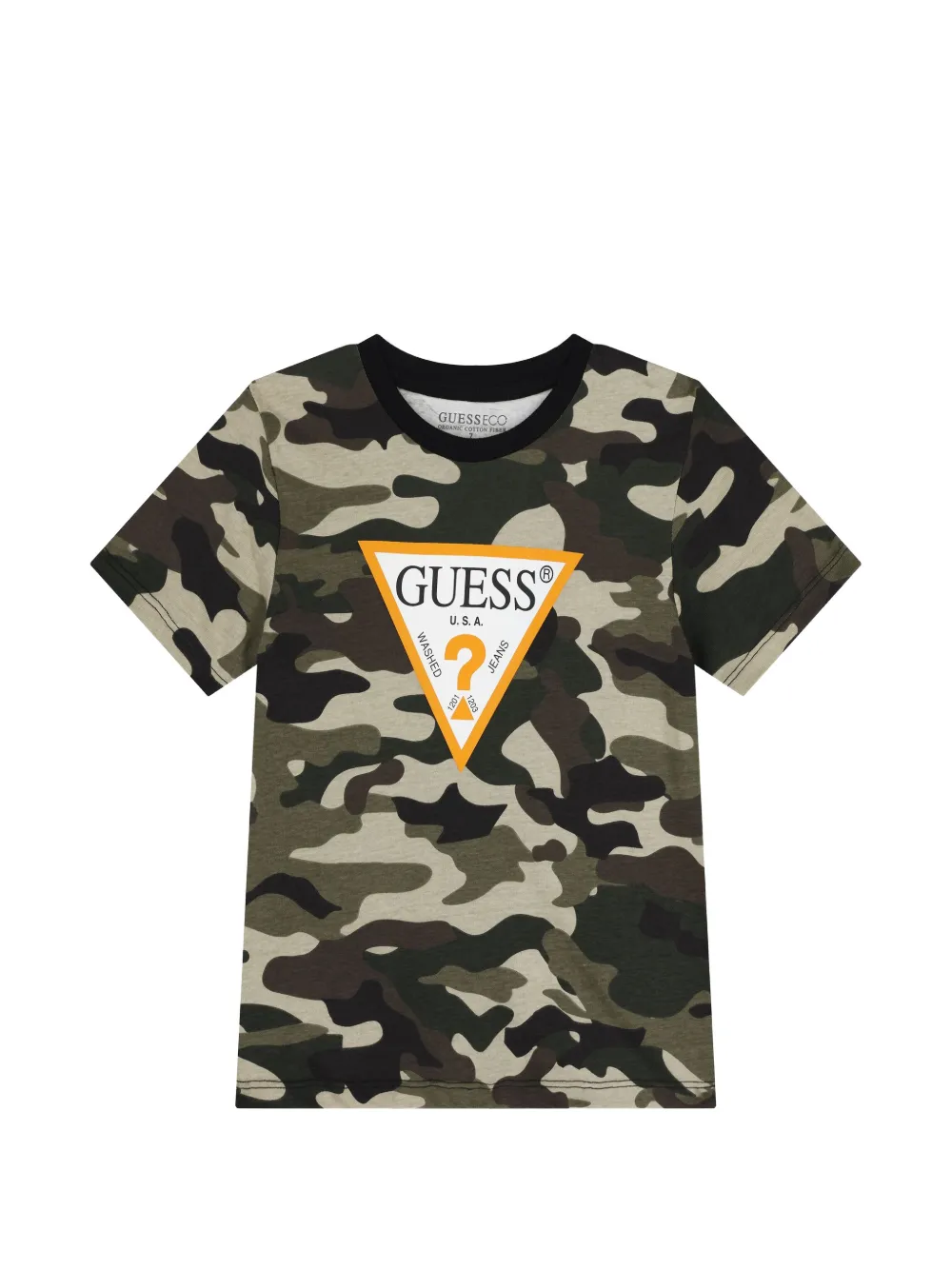guess kids T-shirt mimetica - Verde