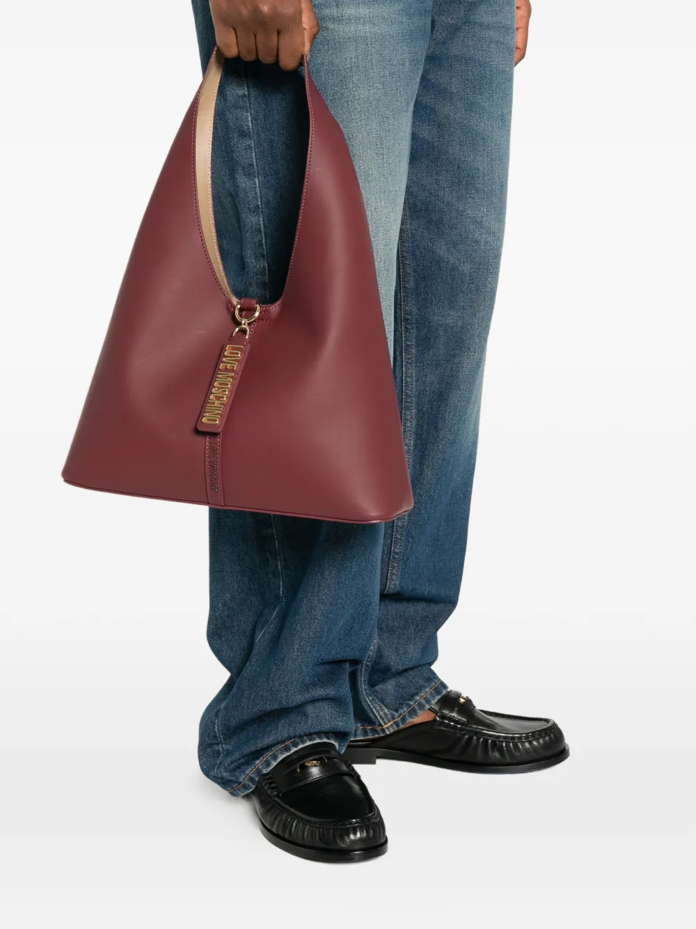 Love Moschino charm shoulder bag - Rood