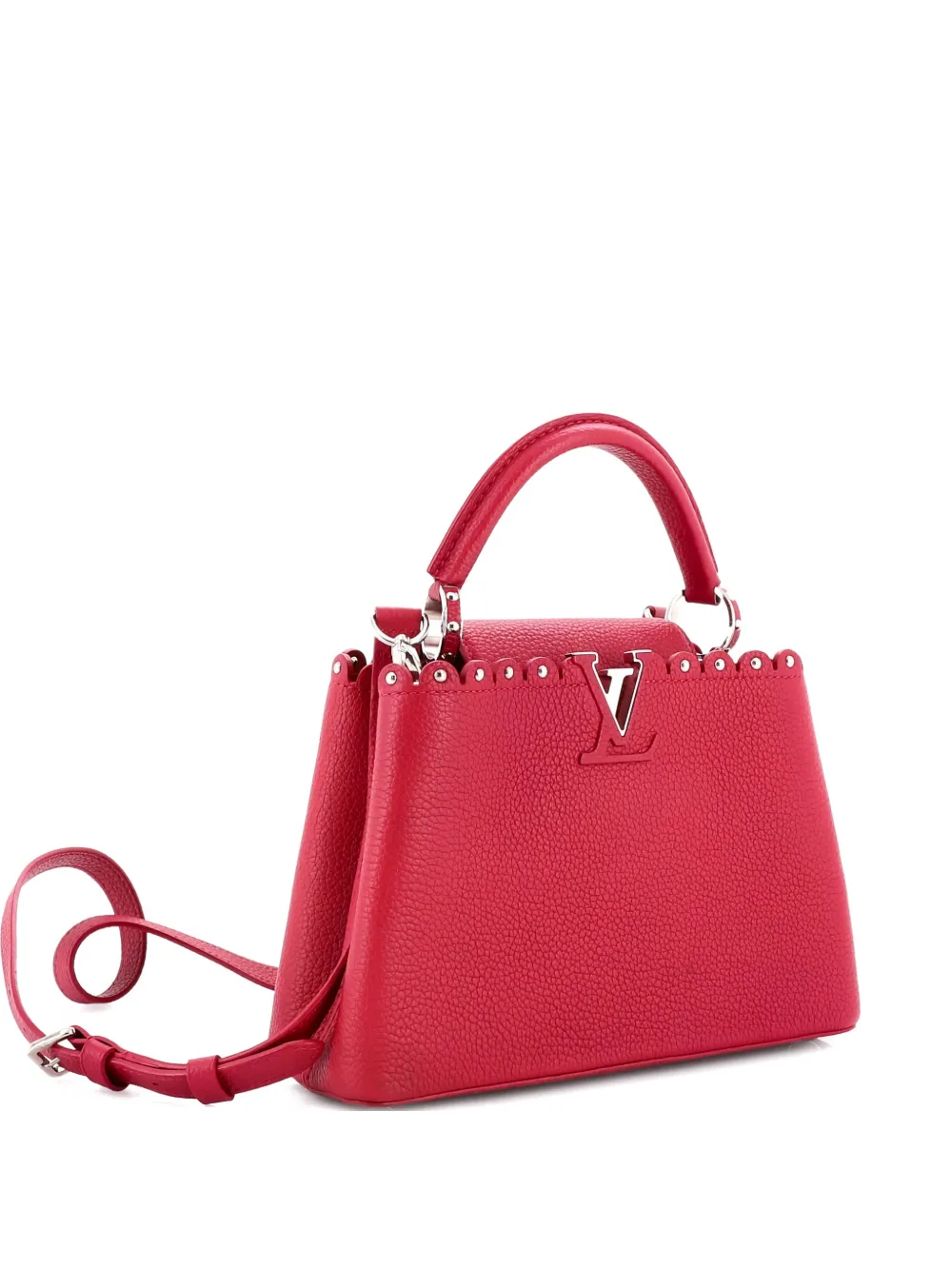 Louis Vuitton Pre-Owned Capucines Bag Leather with Embellished Detail BB shoulder bag - Pink