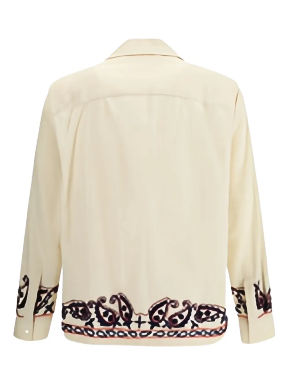 Baziszt Memento embroidered shirt - Beige