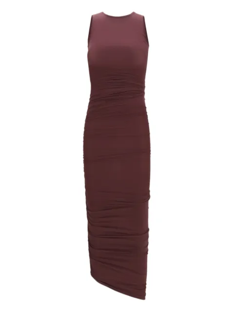 Wolford drape sheer midi dress
