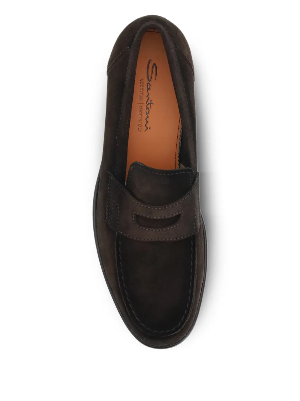 Santoni Suède loafers Bruin