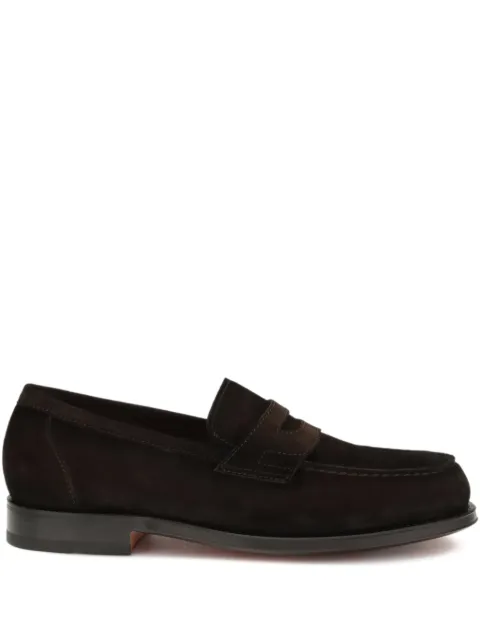 Santoni suede loafers