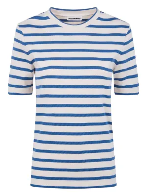 JIL SANDER+ Striped Cotton T-shirt | Neutrals | FARFETCH