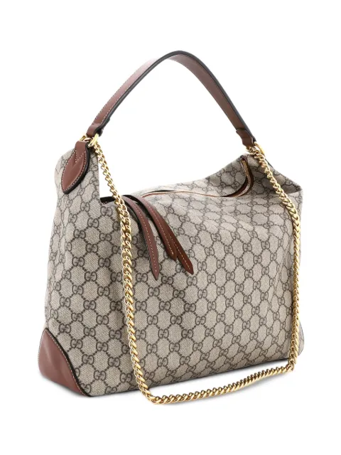 Gucci Pre-Owned Chain GG Coated Canvas Large hobo bag