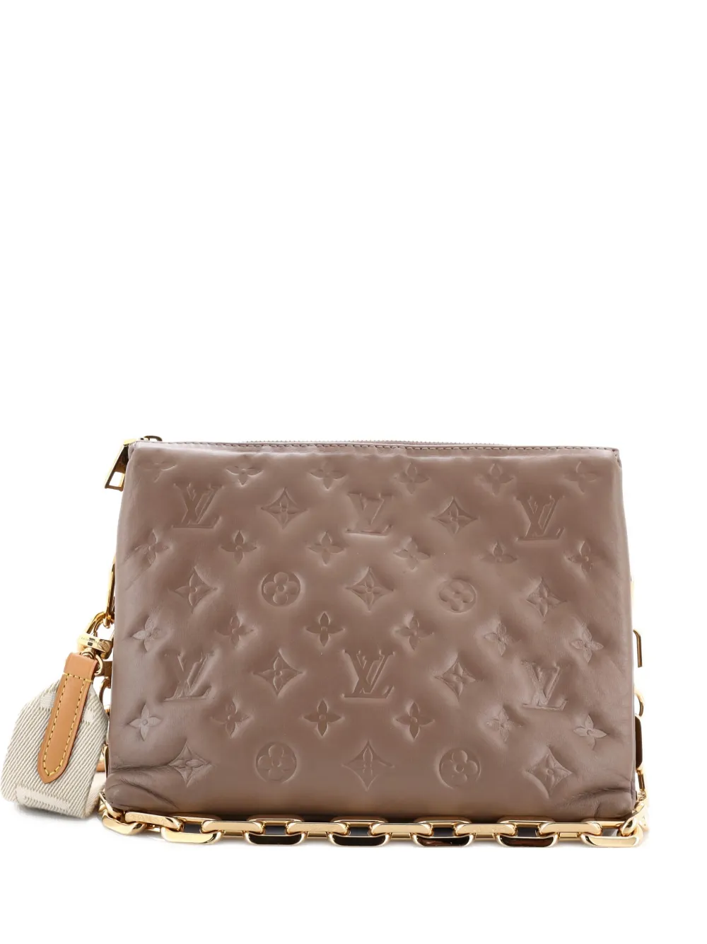 Louis Vuitton Pre-Owned Coussin Bag Monogram Embossed Lambskin PM crossbody bag - Nude