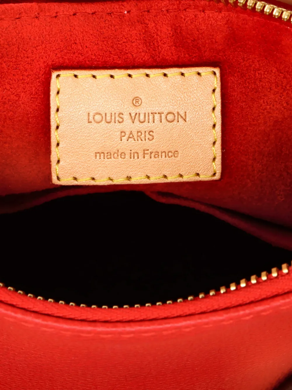 V Monogram Canvas And Leather Bb Tote Bag