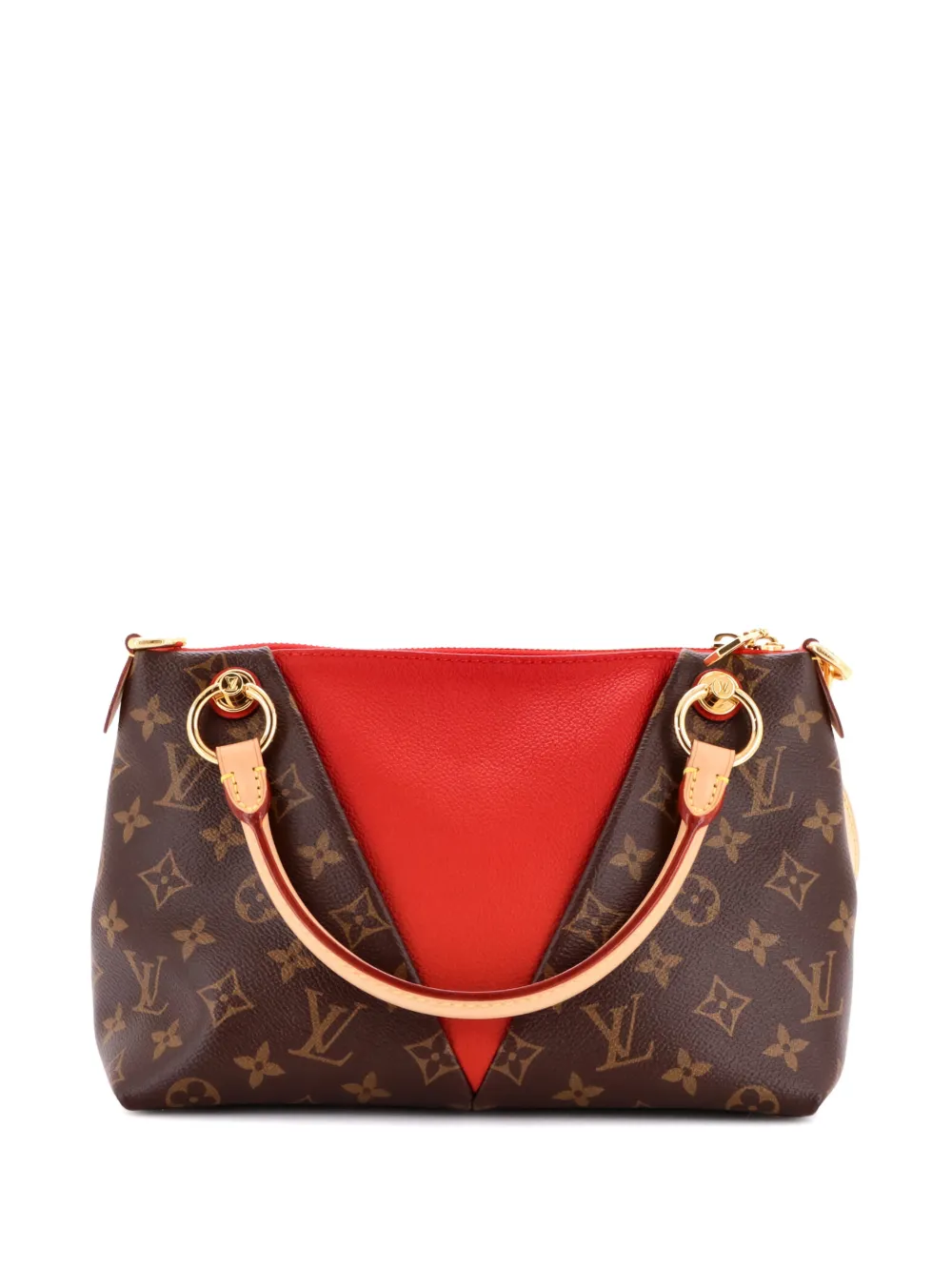 V Monogram Canvas and Leather BB tote bag
