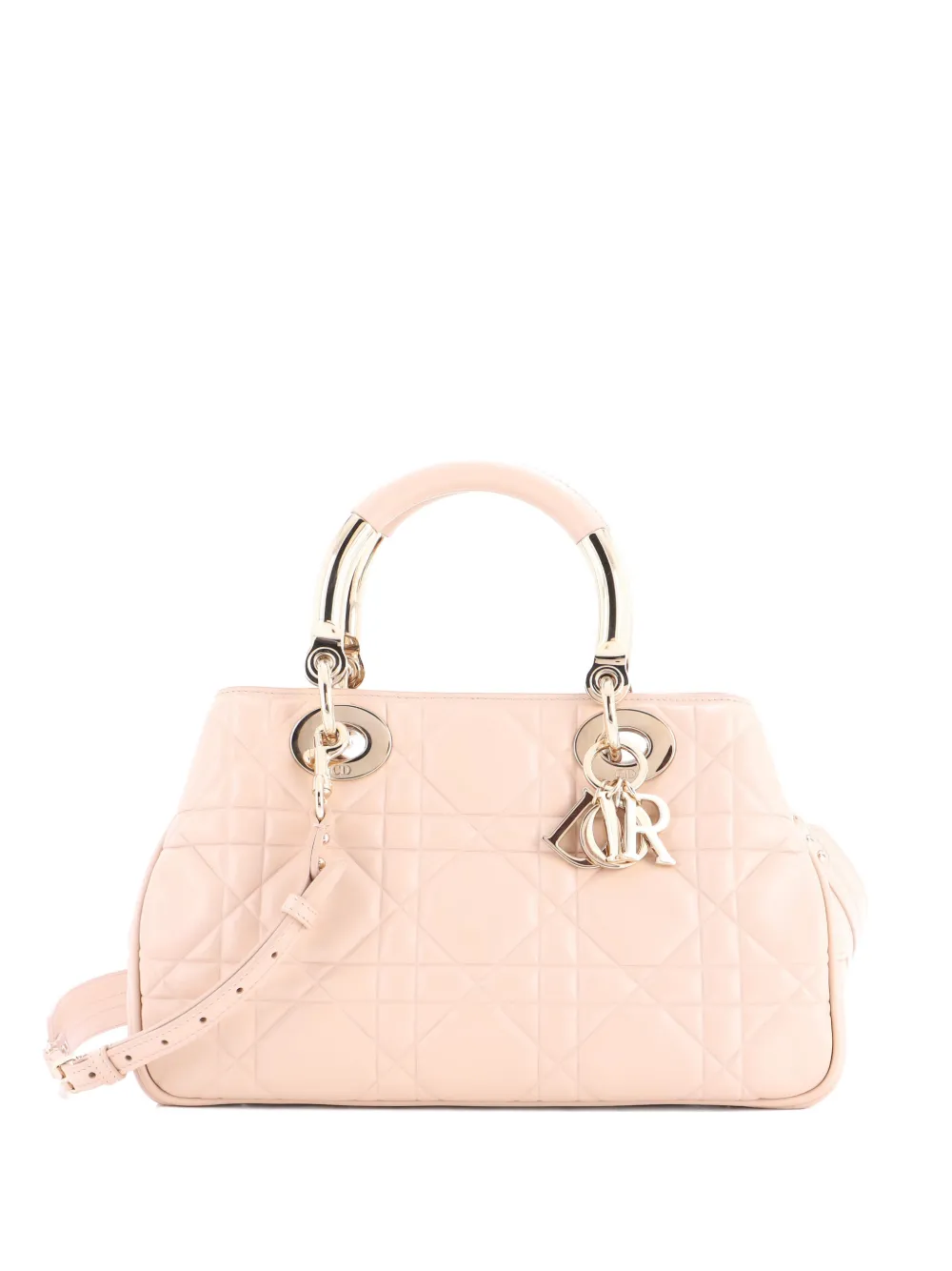 Christian Dior Pre-Owned Lady 95.22 Bag Cannage Embossed Leather Medium tote bag - Toni neutri