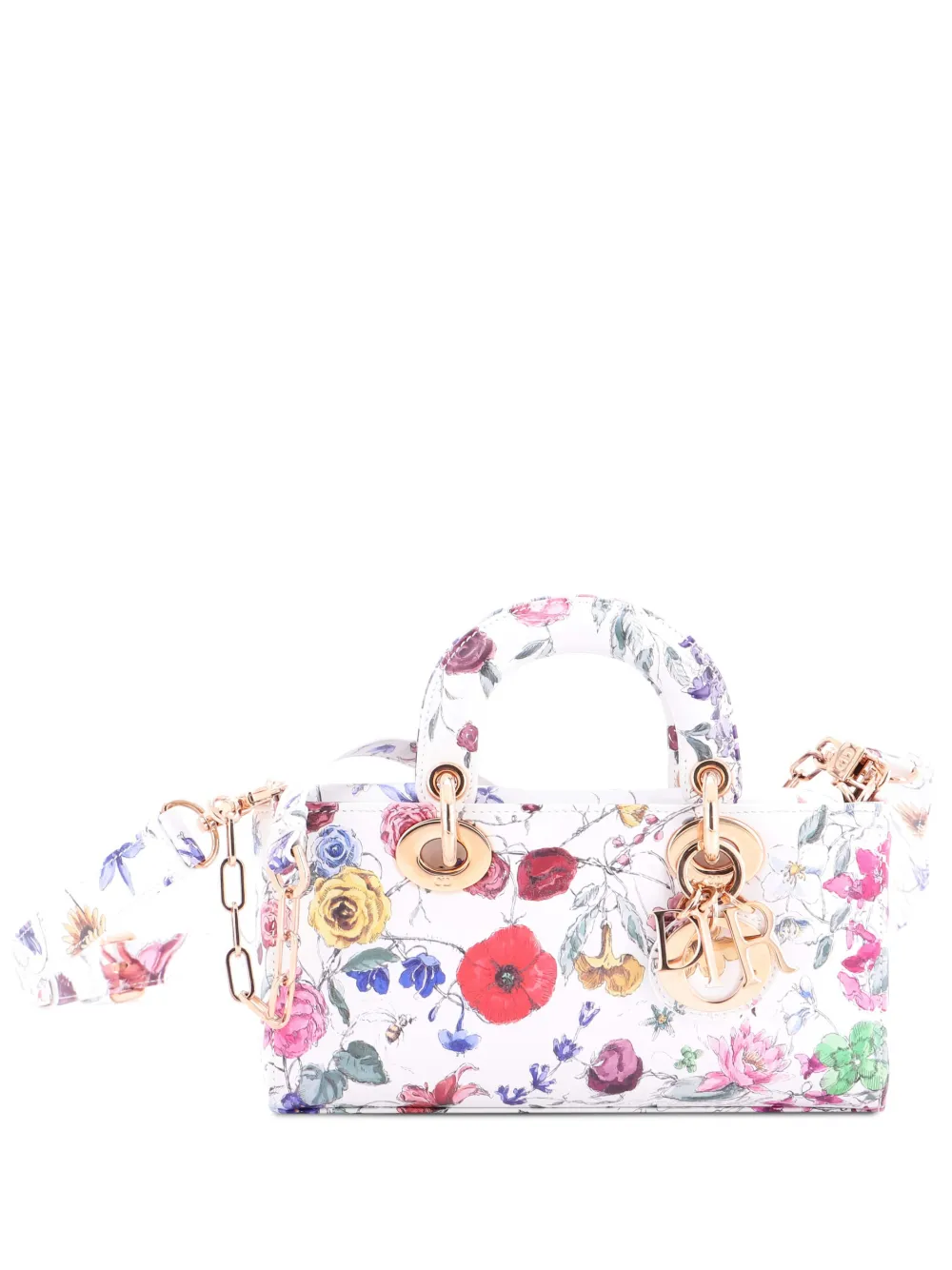 Christian Dior Pre-Owned Lady D-Joy Bag Printed Leather Small satchel - Multicolore