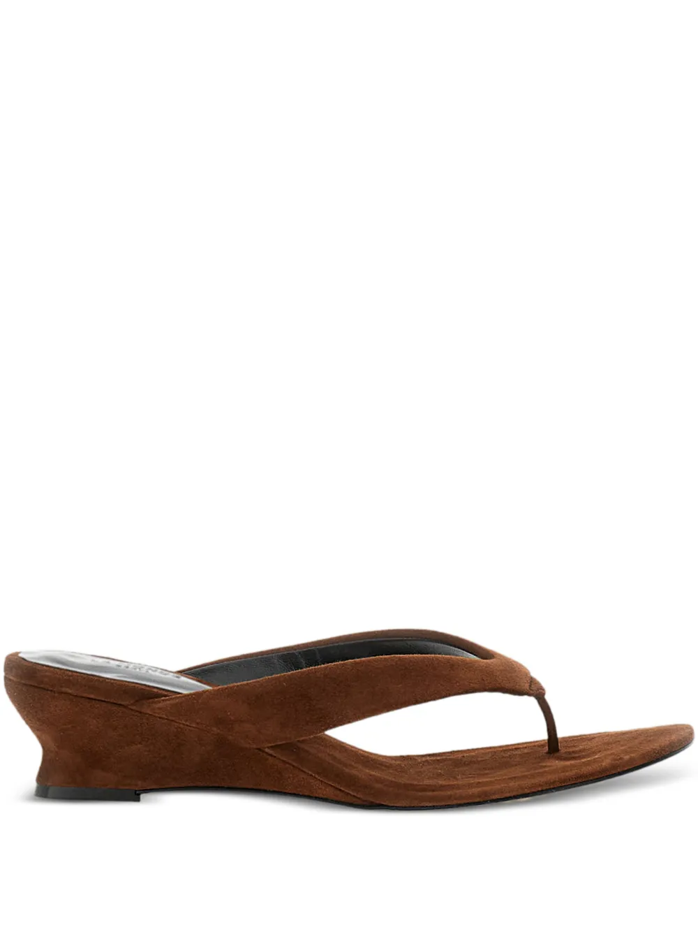 Le Monde Beryl Sandalen met sleehak en teenbandje Bruin