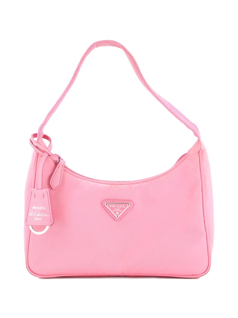 Prada Pre-Owned Borsa passepartout mini Re-Edition 2000 in tessuto - Rosa