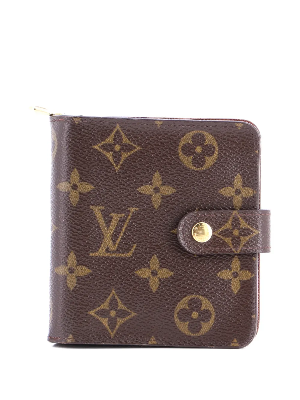 Louis Vuitton Pre-Owned Compact Zippe Wallet Monogram Canvas small wallets - Marrone