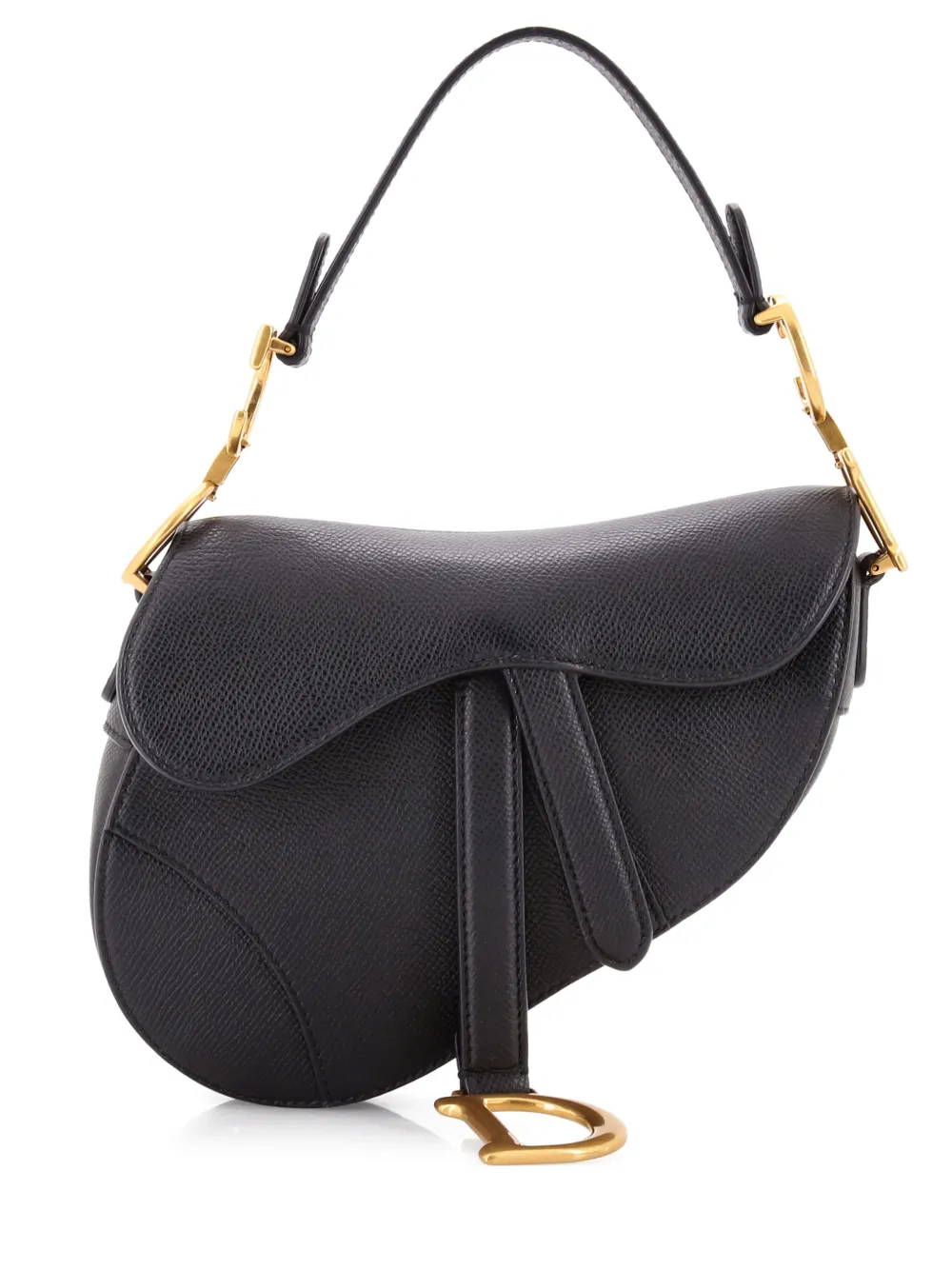 Christian Dior Pre-Owned Saddle Handbag Leather Mini shoulder bag - Blu