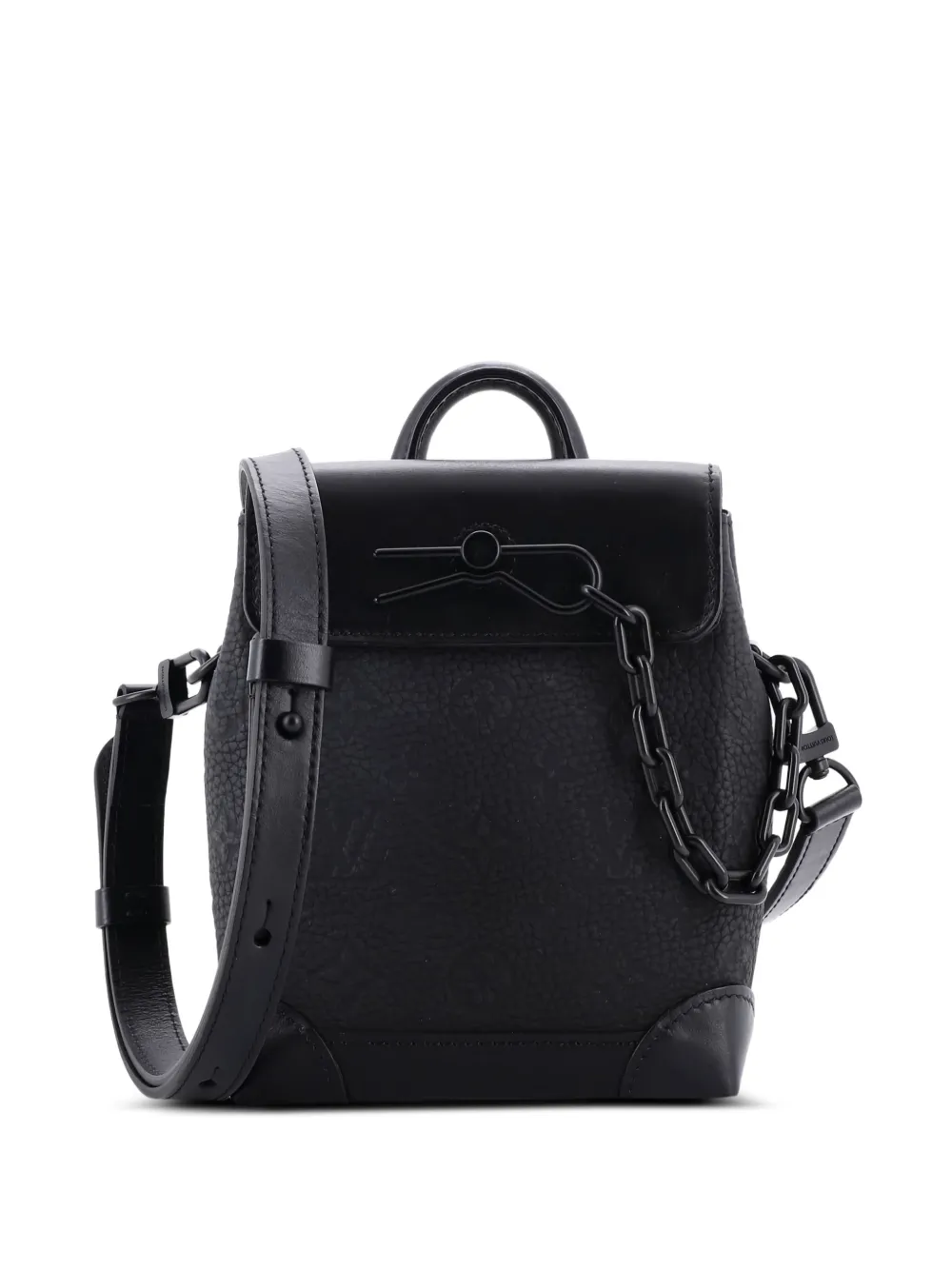 Louis Vuitton Pre-Owned Steamer Bag Monogram Taurillon Leather Nano crossbody bag - Nero