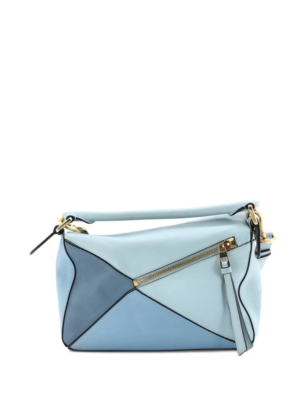 Puzzle Bag Leather Small Satchel