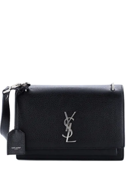 Saint Laurent Pre-Owned Sunset Satchel Leather Medium crossbody bag